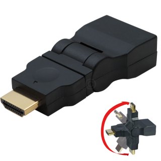 HDMI auf HDMI Adapter HDMI Stecker 360 Drehbar und Knickbarer