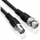 BNC Stecker auf Buchse, Schwarz BNC-2m Videokabel